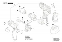 Bosch 3 601 JF7 000 Gsr 120-Li Cordless Drill Driver 12 V / Eu Spare Parts